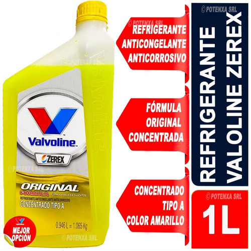 Liquido Refrigerante Valvoline Zerex 1 Litro