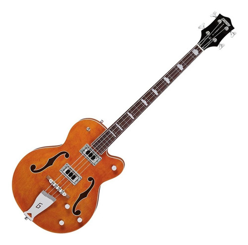 Bajo Eléctrico Gretsch G5440lsb Electromatic Hollow Cantidad De Cuerdas 4 Color Naranja Orientación De La Mano Diestro