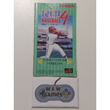 Mega Drive - Md - Manual - Japonês - R.b.i Baseball 4.