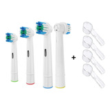 Refil Para Escova Elétrica Oral-b 4 Uni + 4 Capas Protetoras