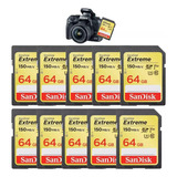 Kit Fotógrafo 10 Cartões Sandisk Extreme 170mb/s 64gb