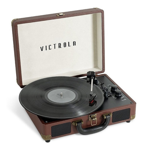 Tocadiscos Vintage Victrola Portatil Bluetooth Vsc-550bt-dbr