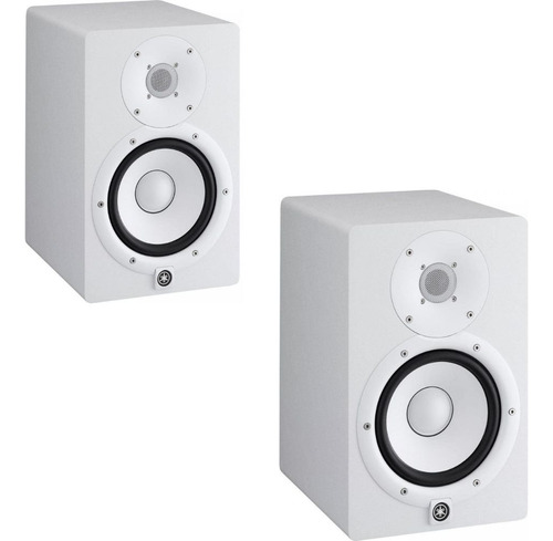 Par De Monitor Referência Para Estúdio 95w Rms Hs7 Yamaha Cor Branco 110v