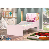 Cama Infantil Solteiro 100 Porcento Mdf Ja Nicole Princesa Cor Rosa