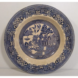 Antigo Prato Decorativo Em Porcelana Inglesa - R 8695