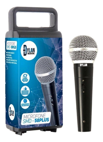 Microfone Dinamico Para Igreja Dylan Smd-58 Plus C/cabo 3m