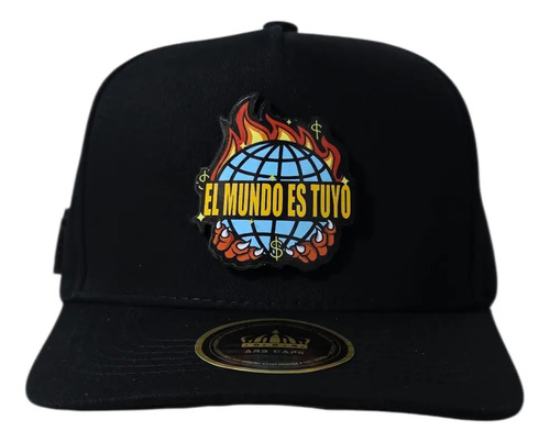 Gorra El Mundo Es Tuyo Fuego Placa Full Color Premium Arbcap | Envío gratis