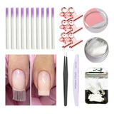 10pcs / Set Fibra De Vidrio Clavo Extensión Vidrio Fibernail