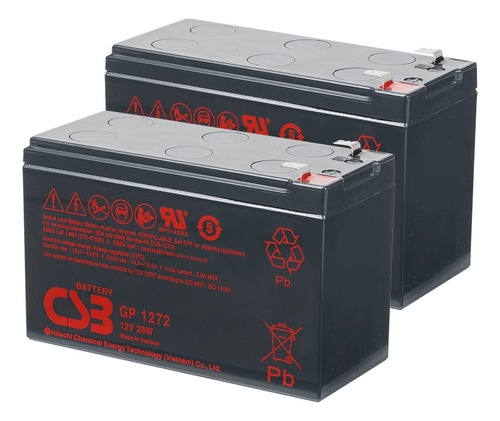 2bateria 12v 7ah Csb Gp1272 Nobreak Apc 1500 E 1200 Original