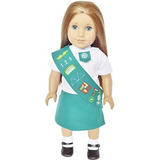 Traje Junior Girl Scouts Compatible American Girl Dolls