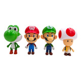  4 Figuras Mario Tennis Armables Articulados