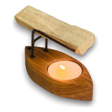 Incensário De Palo Santo - Suporte Queimador + Vela + Palo