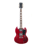 Guitarra Electrica Tyler Tipo Sg Doble Bobina Con Chapon 