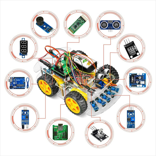 Osoyoo Kit De Inicio De Coche Robot Para Arduino Uno | Aplic