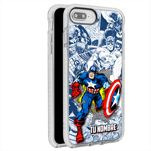 Funda Para iPhone Capitán América Personalizada Marvel