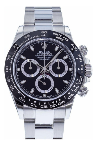 Relógio Rolex Daytona Base Eta  Preto Com Caixa Certificado