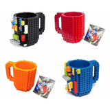 Taza Pocillo Mug Lego + Piezas Armables Pequeñas