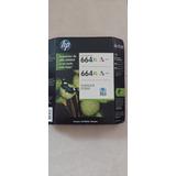 Dual Pack Cartucho De Tinta Color Hp 664xl Original