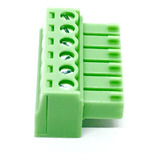 10x Conector Borne Verde Femea 06 Vias 3.81mm Kf2edgk-