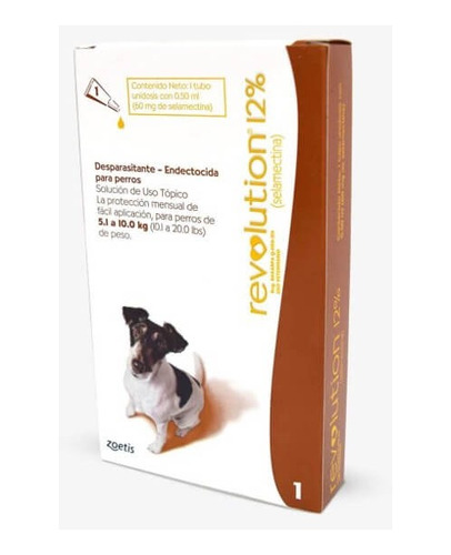 Antiparasitario Para Perros Revolution 12% 5,1 - 10kg