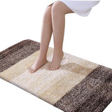 Alfombra Baño Olany De Microfibra Shaggy 112x61 - Marron