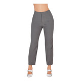 Pantalon Mujer De Vestir Gris 915-20