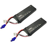 Mar Salto 2 Unids 7.4 V 2700 Mah 10 C Bateria Para Hubsan H