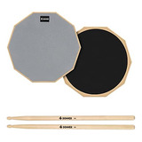 Donner Drum Practice Pad 8 Pulgadas, Silent Practice Drum Pa