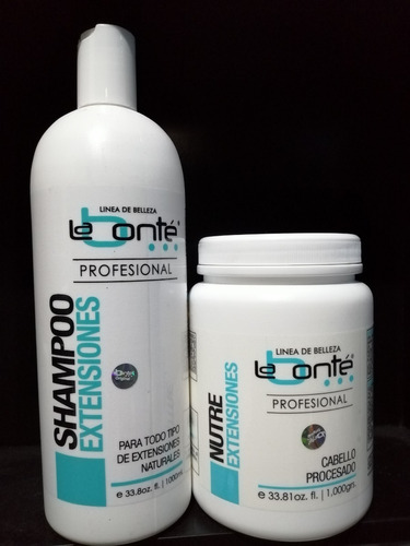 Kit Extensiones Y Cabello Largo Shampoo + Vitamina  La Bonte