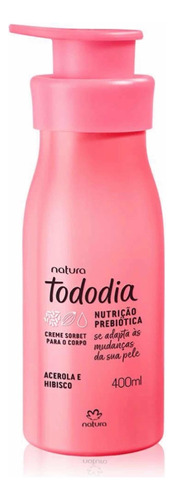 Crema Hidratante Corporal Acerola E Hibisco Tododia Natura 400ml