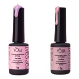 Kit Top Coat Cover + Pink  Selante Para Unhas Vólia