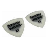 2x Púas De Guitarra / Bajo Jimmy Wess Mediano M Medium