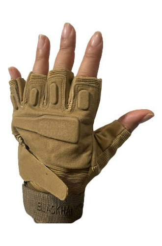 Guantes Tacticos Blackhawk Dedo Cortado Coyote Moto 