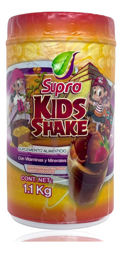 Proteína De Soya Avena Suero Kids Shake Chocolate 1.1 Kg Sup