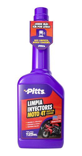 Limpia Inyectores Moto 4t 125ml Pitts Pi-13005
