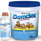 Cloro Granulado Domclor Hipoclorito Cálcio 65%-10kg + Brinde