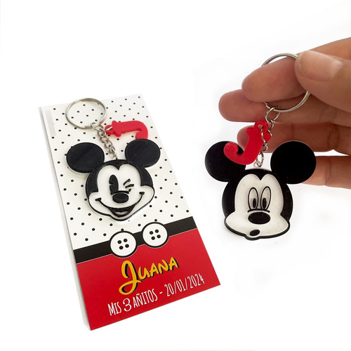 Souvenir Llaveros Mickey Mouse - Pack X 15 - Impresión 3d