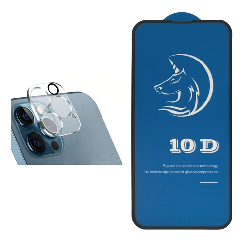 Vidrio Protector Premium + Vidrio De Cámara Para iPhone 
