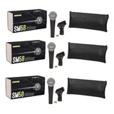 Shure Sm58-lc Micrófono Vocal Profesional Cardioide 3 Piezas