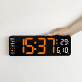 Reloj De Pared Led Digital Grande De 13 Pulgadas Con Control