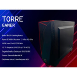 Torre Gamer Board B450, Ryzen 5 3600, Rx 570, 16 Gb, 1.5 Tb