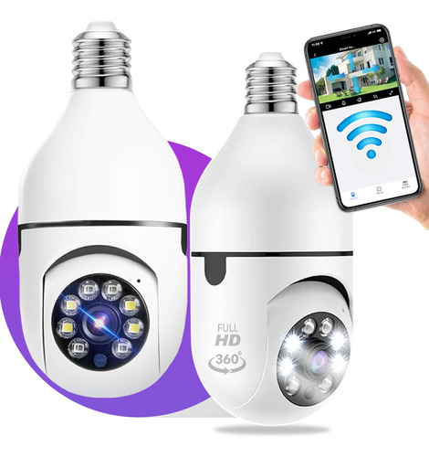 Câmera Segurança Ip 360 Visão Noturna Infravermelho Wifi Hd