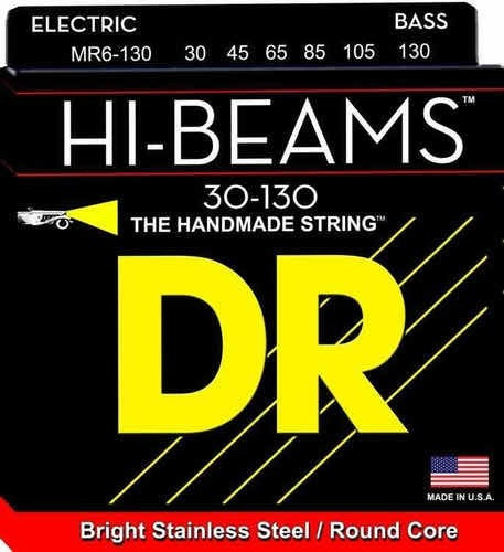 Cuerdas De Bajo Dr Hi Beams 6 Cuerdas 30-130