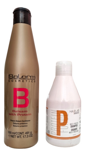 Salerm Shampoo Multi Proteinas 300ml + Balsamo 500ml