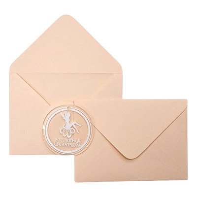 50 Sobres Mini Tarjetas Invitaciones Dinero Colores 11x8cm Color Durazno - 100g - 8x11cm | MercadoLibre