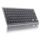 Teclado Inalámbrico Bluetooth Con Receptor Recargable Weibo