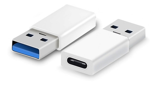 Adaptador Usb Tipo C Hembra A Usb Macho 3.0 Blanco