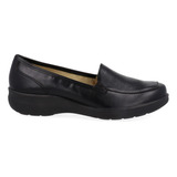 Zapato Confort Vazza Color Negro Liso Para Mujer