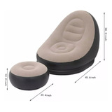 Sillones Sofá Inflable Portátil Plegable Con Reposapiés