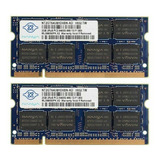 Memória Ram Nanya Notebook 4gb (2x2gb) Ddr2 800mhz Pc2 6400s